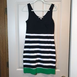 Banana Republic Sun Dress with Navy Sailor Stripes